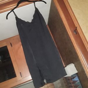 Black slip dress